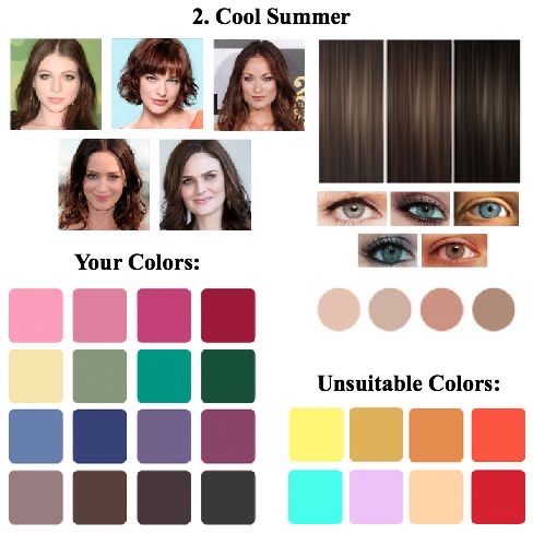 Cold Summer Color Palette, Summer Pallet, Color Analysis Summer, Summer Skin Tone, Cool Summer Palette, Colour Season, Soft Summer Color Palette, Dark Summer, Soft Summer Colors