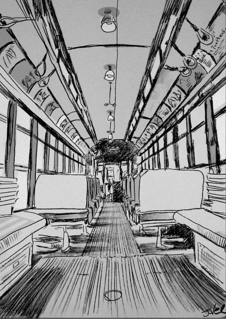 the inside of a train car with lots of windows