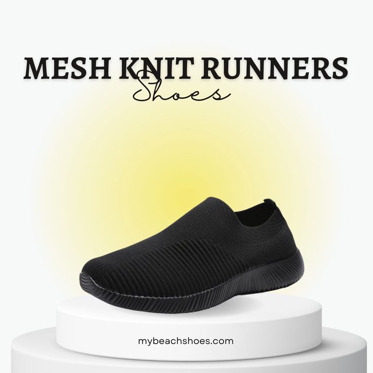 Run in style with our Mesh Knit Runners for Women! 🏃��‍♀️✨ These sneakers feature a breathable mesh knit upper that provides maximum comfort and flexibility. The lightweight design makes them perfect for running or everyday wear. Step up your shoe game with these trendy and comfortable runners! #mybeachshoes #meshknitrunners #sneakers #runningshoes #athleticfootwear #comfortandstyle #breathable #trendydesign #onlineshopping #shopnow #footwearcollection #runninginstyle Closet Addition, Soft Heels, Runners Shoes, Perfect Closet, Better Posture, Stylish Sandals, Mesh Design, Mesh Material, Beach Shoes