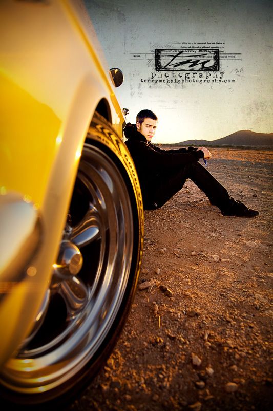 a man sitting on top of a car next to a yellow sports car with the caption pinterest 25 best car senior pics ideas on pinteres