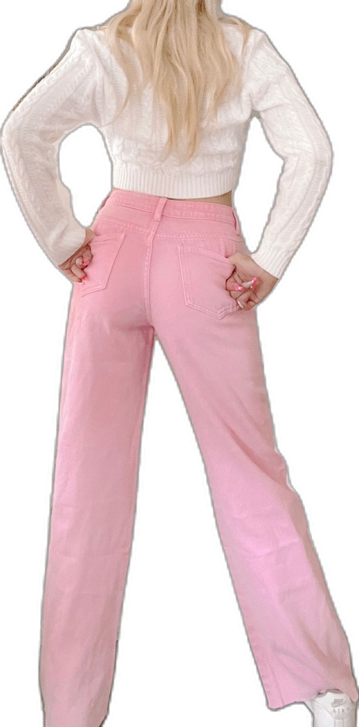 Pink Jeans, Bubble Gum, Blush Pink, Instagram Feed, Wide Leg Pants, Must Haves, Wide Leg, Blush, Clothes