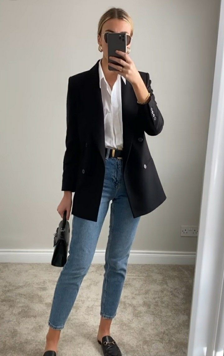 Corporate Girl, Fest Outfits, Business Attire Women, Outfit Chic, Business Outfits Women, Business Casual Outfits For Work, Jean Dress, Teenage Fashion, Mode Casual