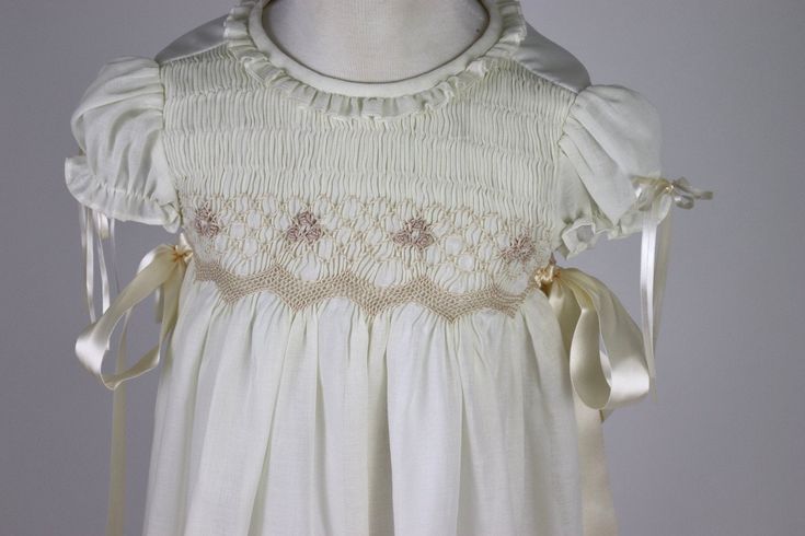 Long Christening Gown Girl, Baptism Dress, Bleesing outfit Cotton, Ivory / White, lined, with Bonnet. ***Free Perosonalization****Enter your baby initials and date.Example : M.N.O. 6-2-2019The embroidery perosonalization will be added on a label inside the gown. Please add your info in the CART NOTE space, when you are placing your order. Heirloom Collection, This Long white Cotton Christening, Baptism, Bleesing Gown is made with cotton fabric and hand embroidery, buttons in the back for an easy Girl Baptism Dress, Boy Bonnet, Embroidery Buttons, Girls Baptism Dress, Smocked Baby Dresses, Baptism Gown, Girl Baptism, Christening Gown, Baptism Dress