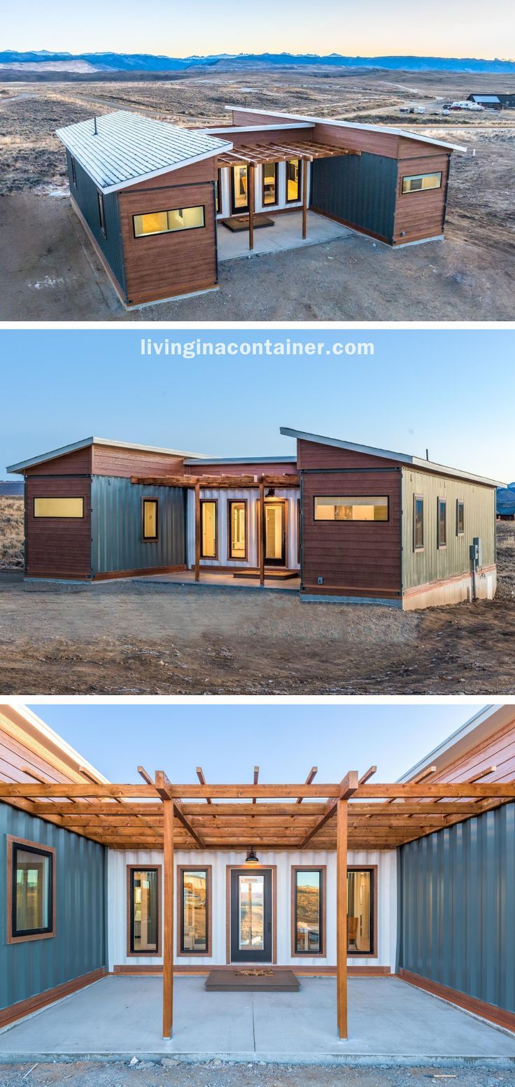 two pictures showing the inside and outside of a house with windows, doors, and roof