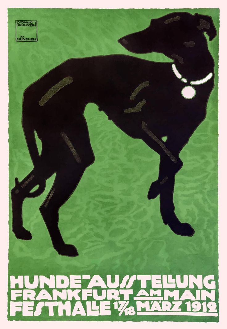 a black dog standing in front of a green background with the words hundeaustenung frankfurter batman