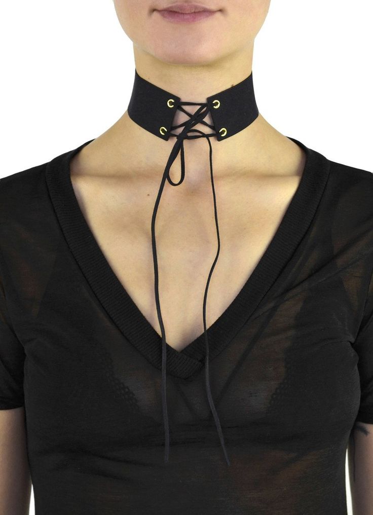 DETAILS: Lace up choker Vegan suede fabric Dark ink color Gold plated detailing Choker measures 11" long, with long adjustable ties Tie closure Corset Choker, Fabric Choker, Lace Up Corset, Dark Ink, Fashion Design Sketches, Suede Fabric, Suede Lace, Ink Color, Black Suede