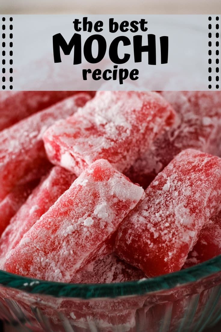 the best mochi recipe is made with powdered sugar