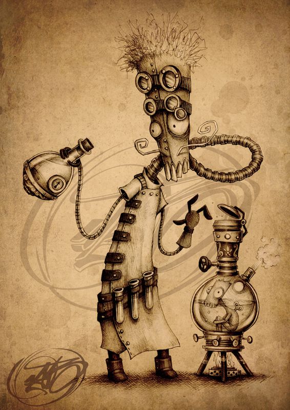 UCRONIA (s02) by Paride Bertolin (JAB), via Behance Steampunk Art Drawing, Steampunk Kunst, Steampunk Drawing, Steampunk Illustration, Steampunk Artwork, Steampunk Tendencies, Arte Steampunk, Illustration Mignonne, Arte Robot