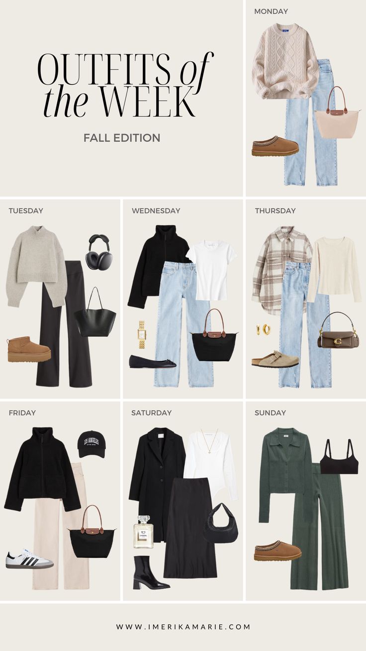 autumn fits Outfits Of The Week, Capsule Wardrobe Casual, Capsule Wardrobe Outfits, Fashion Capsule Wardrobe, Skandinavian Fashion, Winter Fashion Outfits Casual, Capsule Outfits, Weekly Outfits, Wardrobe Outfits