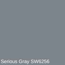 a gray color with the words serious gray sw0256