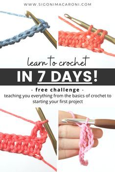 the instructions to crochet in 7 days