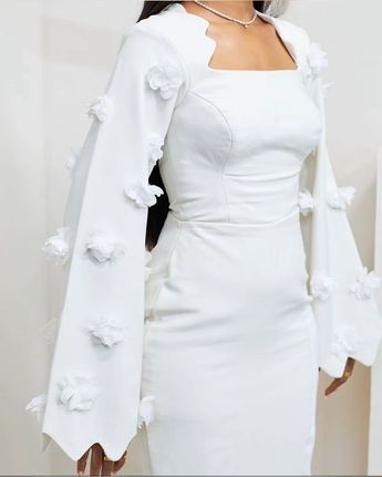 White Church Dresses For Women, White Gowns Elegant Classy, Classy Style Outfits, Elegant Fashion Outfits, Classy Short Dresses, Modest Dresses Fashion, Classy Gowns, Corporate Dress, Chic Dress Classy