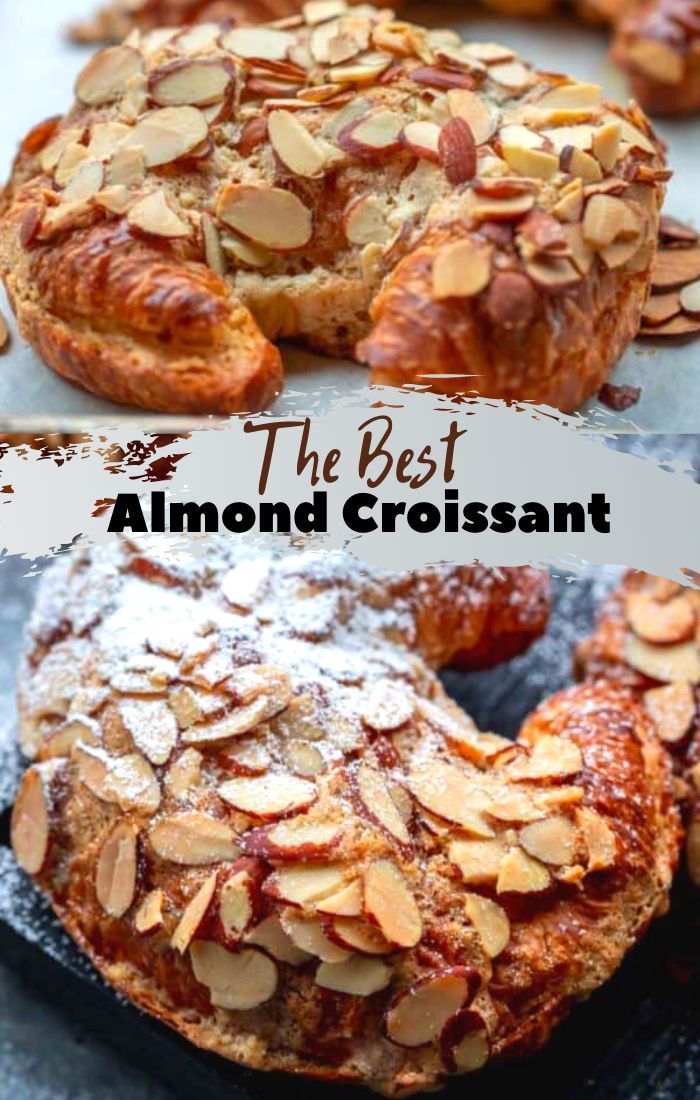 the best almond croissant recipe is made with fresh almonds and powdered sugar