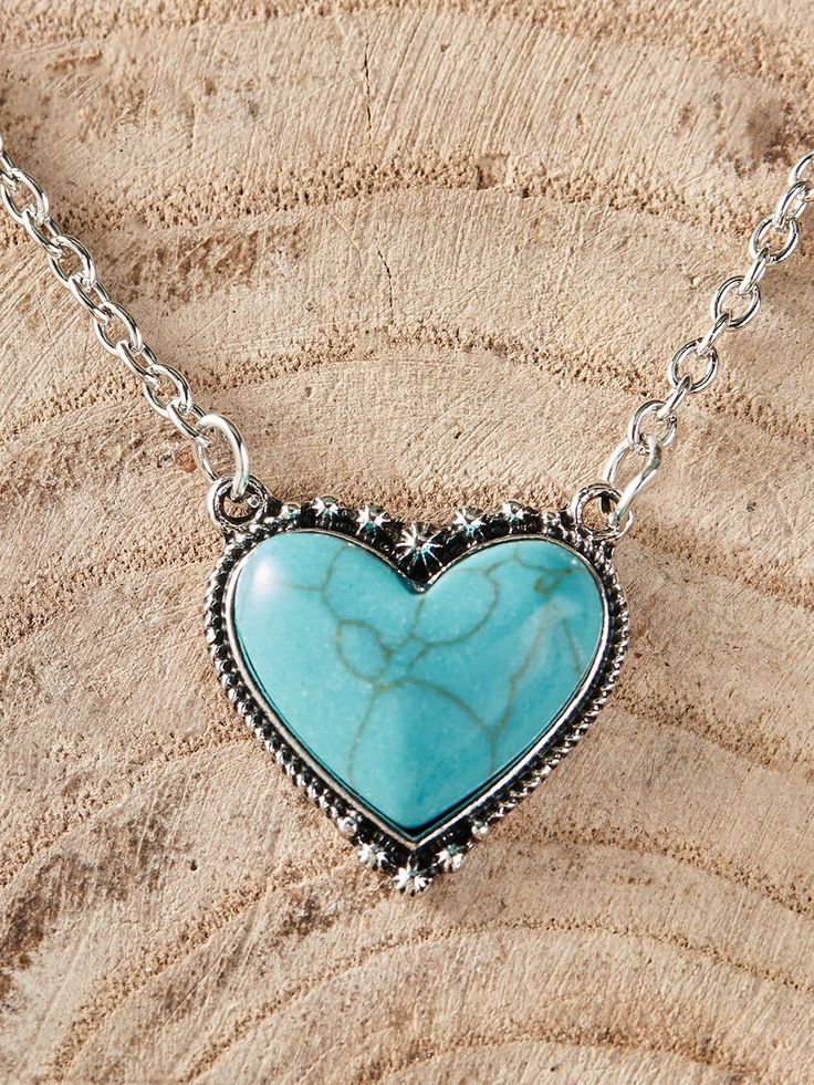 An exclusive offer for you——Affordable prices at Zolucky store, SPU: 2942NEAH30DB, Color: Silver, Type:Pendant Necklaces, Style:West Style. Native American Jewellery, Expensive Jewelry Luxury, Turquoise Heart, Native American Turquoise, Expensive Jewelry, Sweater Chain, Valentines Necklace, Sterling Silver Dangle Earrings, Women's Jewelry And Accessories