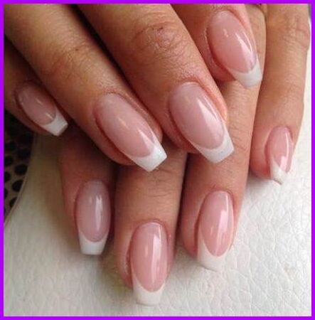 Ongles Gel French, Short Coffin Nails, French Tip Acrylic Nails, French Acrylic Nails, Coffin Shape Nails, Almond Acrylic Nails, Ballerina Nails, Ideas Nails, Acrylic Nails Coffin Short