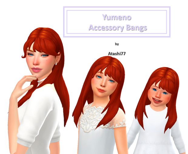 three different poses of a woman with red hair