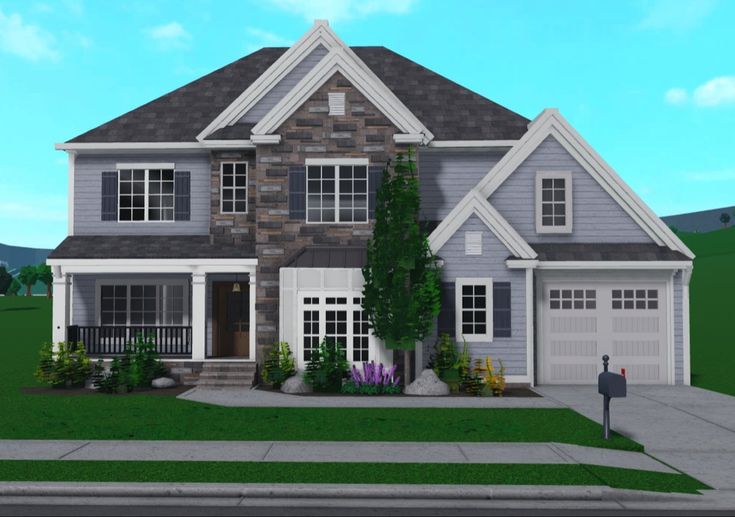 a two story house with lots of windows and landscaping