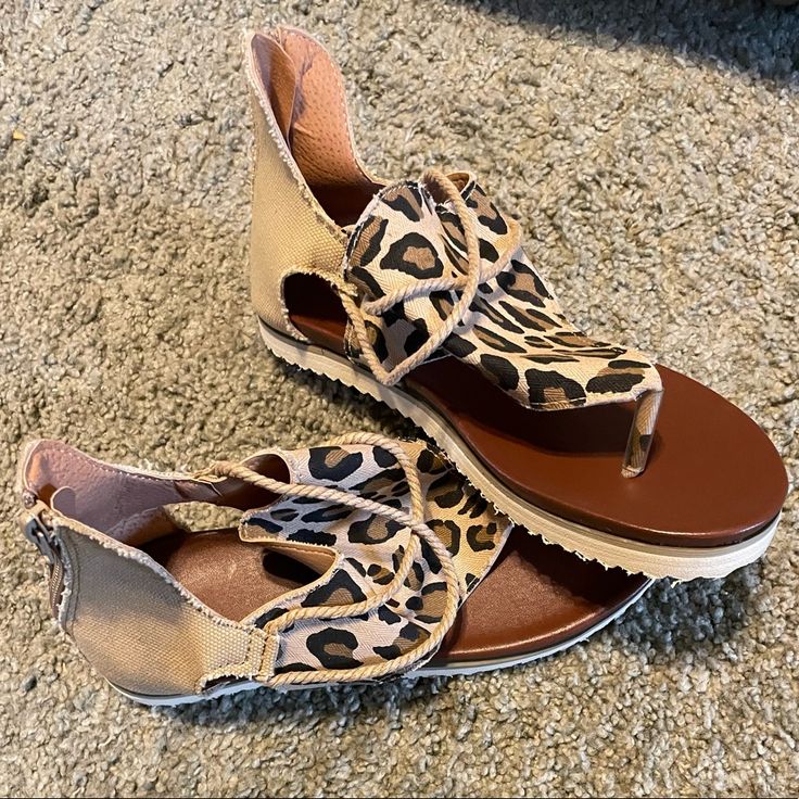 Cute Cheetah Print Sandals, Size 7, Off Brand, Never Worn, Didn’t Like Due To I Have A Wide Foot. Cute Cheetah, Off Brand, Cheetah Print, Women's Shoes Sandals, Shoes Sandals, Size 7, Women Shoes, Sandals, Women Shopping