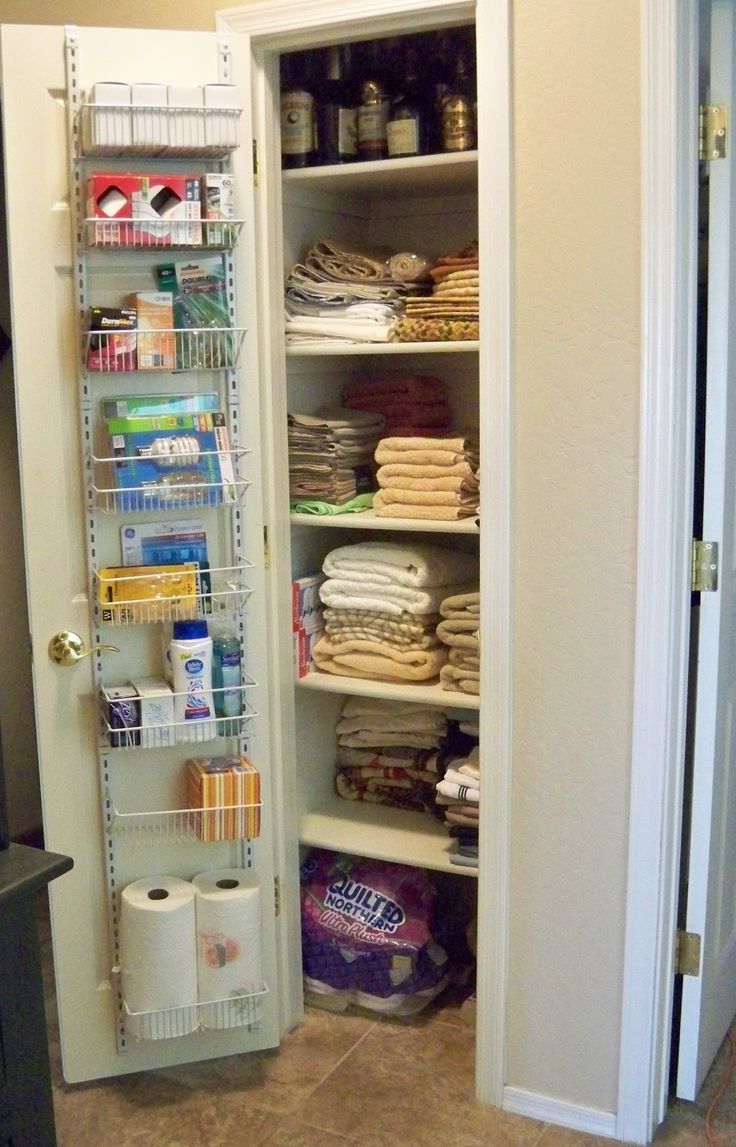 the pantry is stocked with all kinds of food and toiletries, including rolls of toilet paper