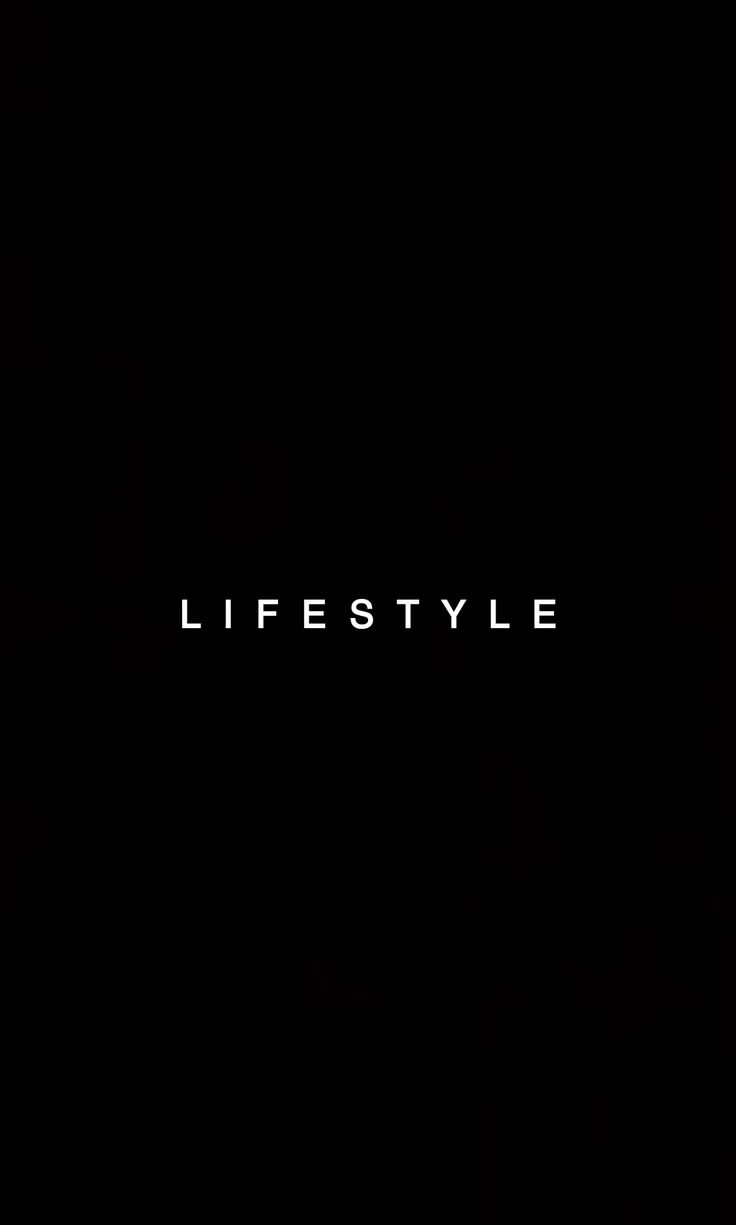 a black background with the words lifestyle written in white on top of it