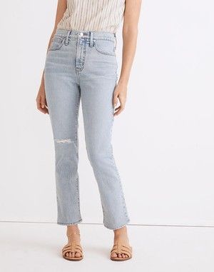 How to Wear Ankle Boots With Straight Leg Jeans - Straight A Style Cropped Mom Jeans, Madewell Maternity, Ankle Boots With Jeans, How To Wear Ankle Boots, Straight A, Straight Crop Jeans, Madewell Jeans, Madewell Denim, Crop Jeans