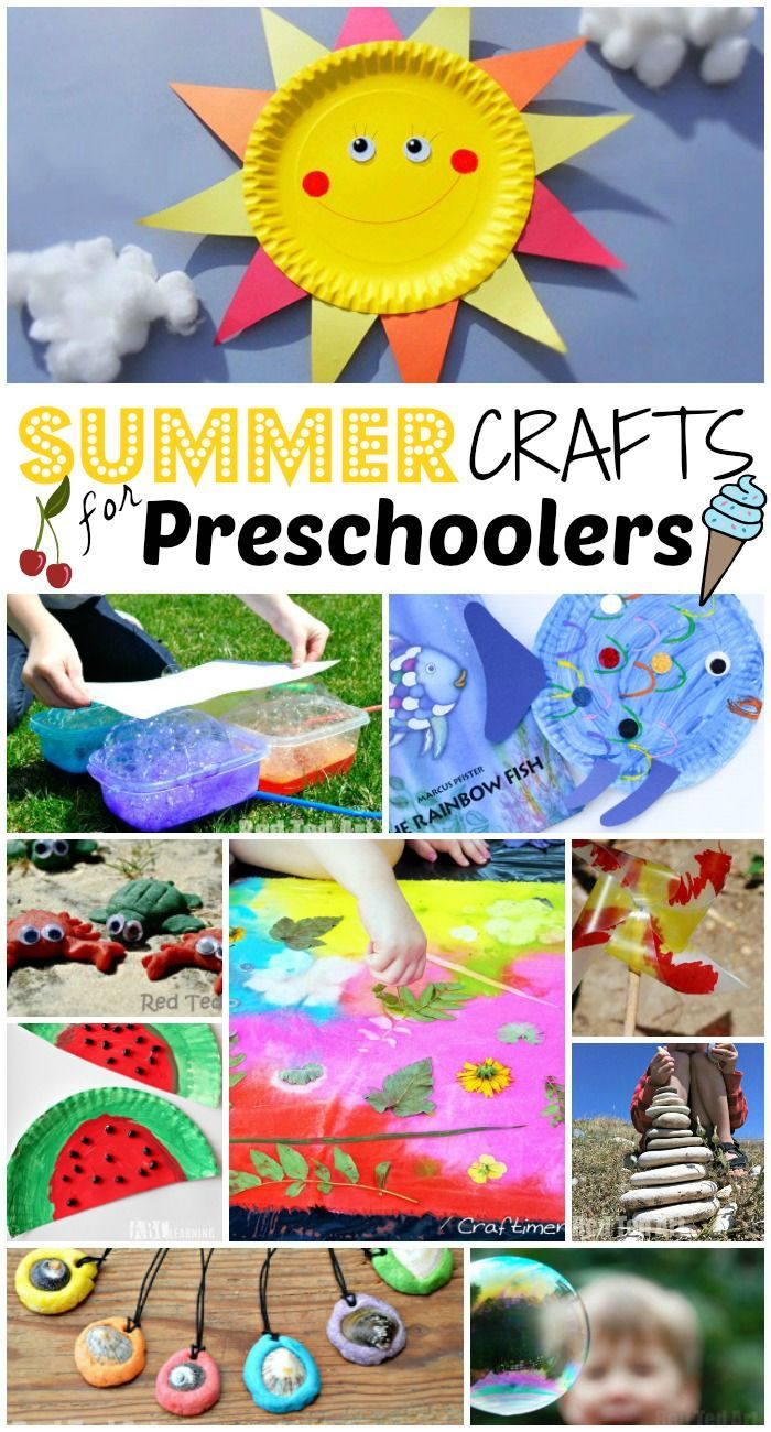 summer crafts for preschoolers to make with paper plates