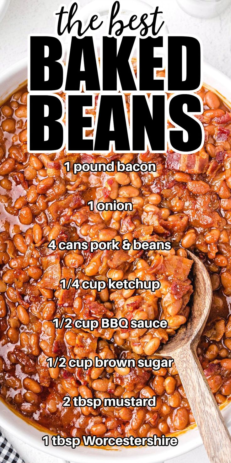 the best baked beans recipe in a bowl