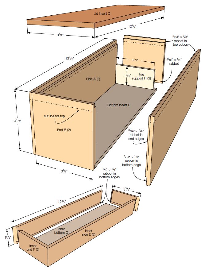 the drawers are labeled with measurements for each drawer and how to put them in it