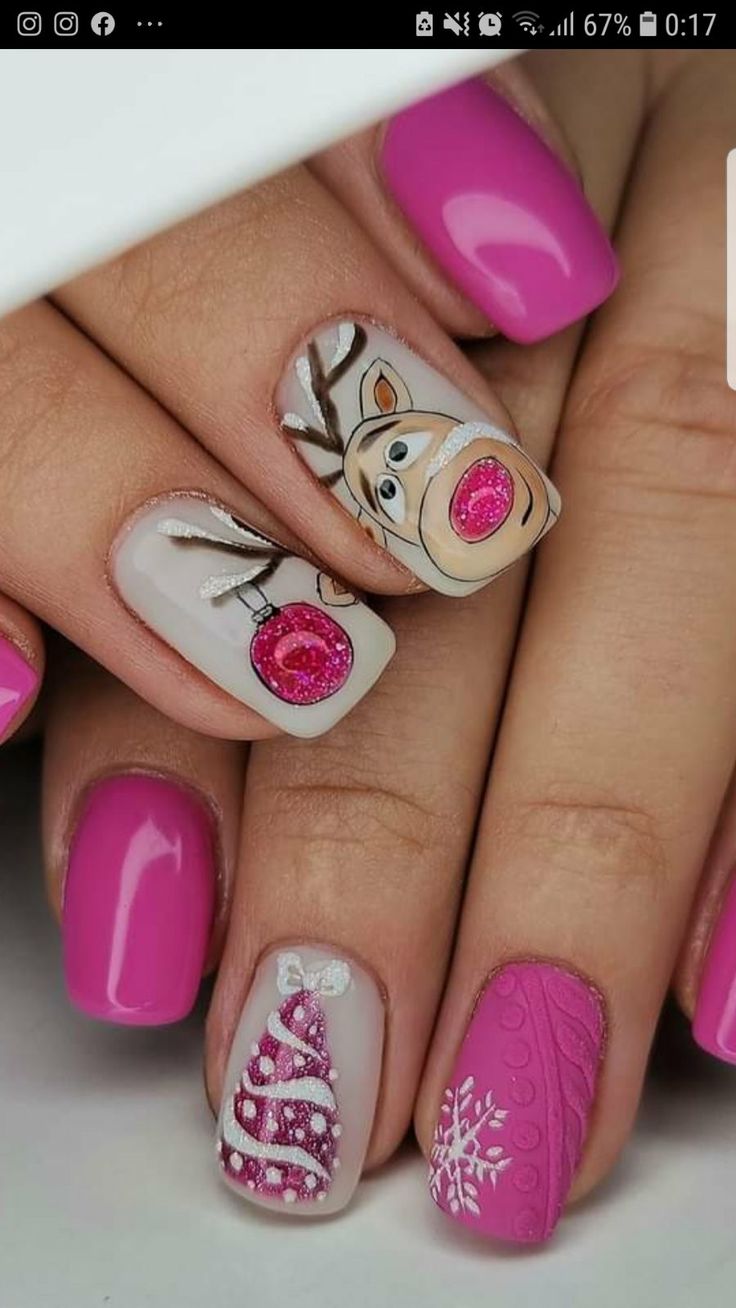 Pedi Ideas, Cherry Nails, Inspired Nails, Mani Pedi, Trendy Nails, Winter Nails, Christmas Nails, Fashion Nails, Cute Nails