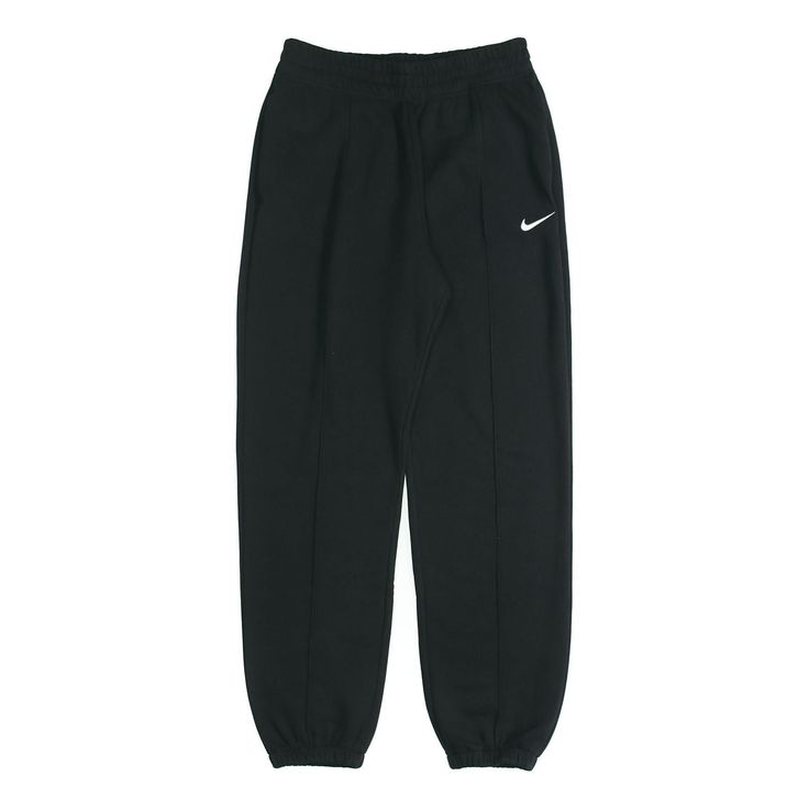 Women's Nike Sportswear Essential logo Embroidered Fleece Stay Warm Bundle Feet Casual Sports Pants/Trousers/Joggers Autumn Black BV4090-010 Nike Fleece Pants, Nike Joggers Outfit Women, Black Track Pants Outfit, Nike Clothes Women, Nike Joggers Women, Sport Pants Women, Nike Jogger Pants, Nike Trousers, Black Nike Pants