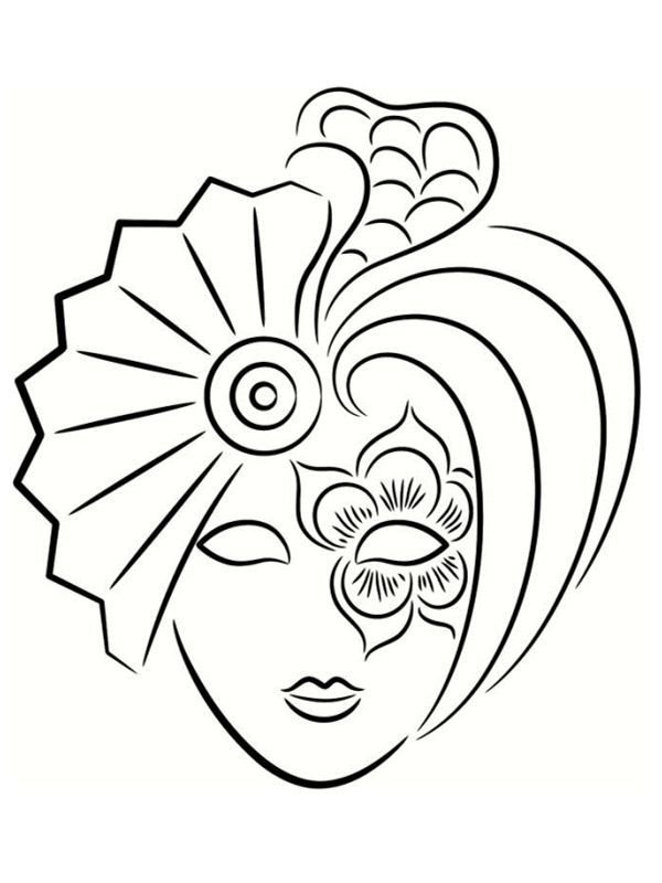 a black and white drawing of a woman's face with flowers in her hair