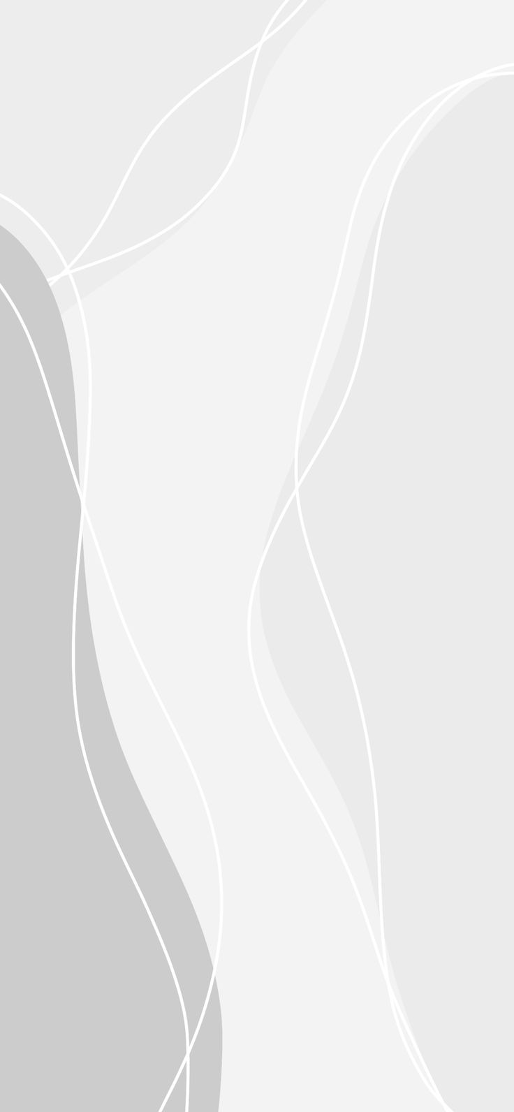 an abstract white background with wavy lines and curves on the bottom right corner, in shades of gray