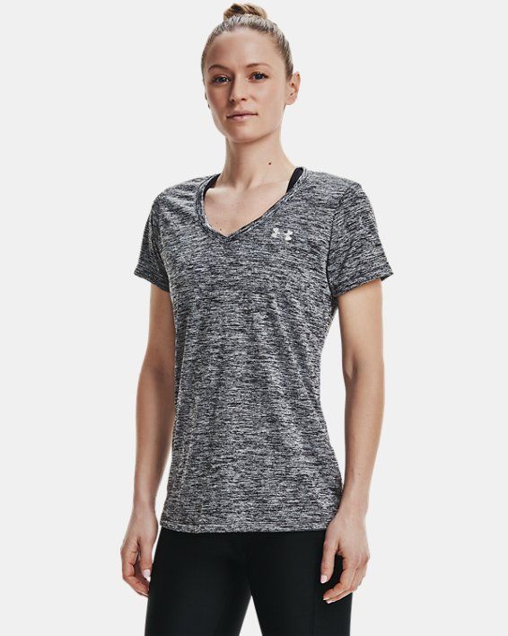 Women's UA Tech™ Twist V-Neck Short Sleeve | Under Armour Women Shirt Top, Sport Bra Top, Street Outfit, 4 Way Stretch Fabric, Under Armour Women, Guess Jeans, Inspiration Mode, Workout Gear, Wicks