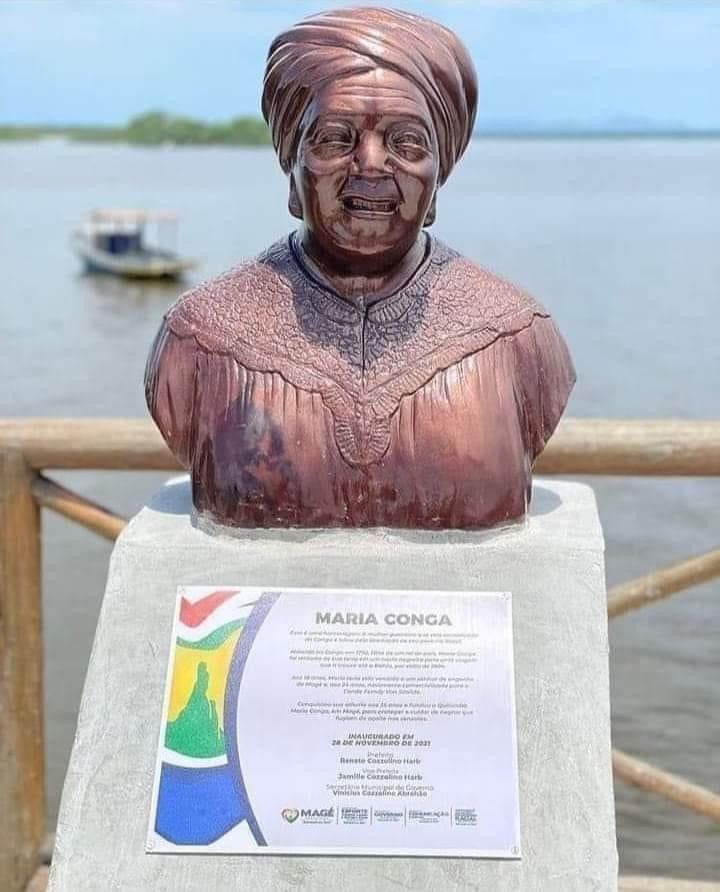 there is a statue of a woman on display