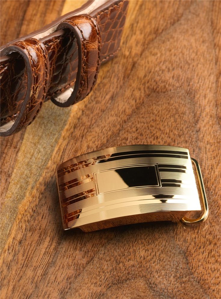 Etched Vermeil Belt Buckle - The Ben Silver Collection Elegant Business Belt With Gold-tone Logo Plaque, Designer Gold Belt Buckles With Logo Plaque, Modern Gold-tone Logo Plaque Belt Buckles For Formal Occasions, Modern Belt Buckles With Gold-tone Logo For Formal Occasions, Modern Gold-tone Belt Buckles For Formal Occasions, Modern Formal Belt With Gold-tone Logo Plaque, Formal Engraved Belt Buckles, Luxury Silver Belt Buckles For Business, Elegant Gold-tone Logo Plaque Belt Buckle For Formal Occasions