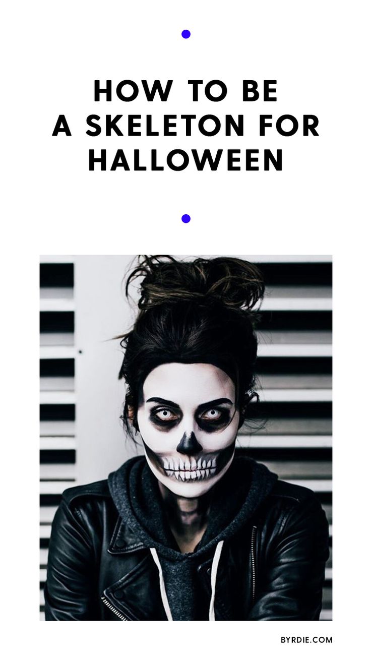 Easy, DIY skull makeup for Halloween Diy Skull Makeup, White Skull Makeup, Simple Skull Makeup, Halloween Makeup Skull, Skull Makeup Halloween, Skull Face Makeup, Skull Makeup Tutorial, Halloween Makeup Sugar Skull, Meme Costume