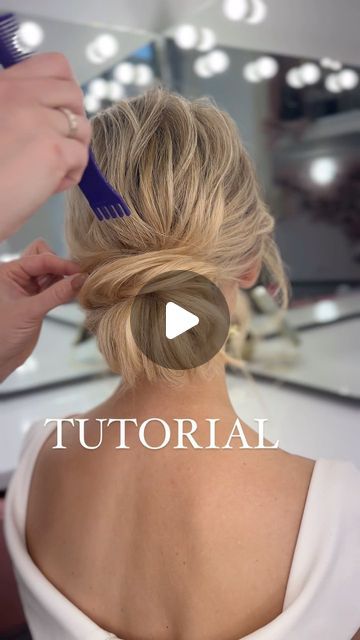 Messy Bun Wedding, Low Bun Tutorials, Low Bun Wedding Hair, Bridal Hair Tutorial, On Me, Side Bun Hairstyles, Messy Wedding Hair, Wedding Bun Hairstyles, Twisted Hair