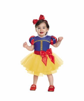 Disney Princess Party Food, Princess Costume Kids, Infant Costume, Yellow Tutu, Snow White Costume, Snow White Birthday, Disney Princess Snow White, White Costumes, Disney Princess Party