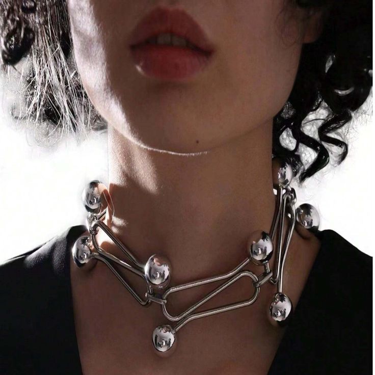 Any Questions, Ask Below! Trendy Silver Choker For Concert, Edgy Choker Necklaces For Concert, Edgy Metal Evening Jewelry, Edgy Choker Necklace For Concerts, Edgy Adjustable Choker For Party, Adjustable Edgy Party Choker, Punk Metal Jewelry For Concerts, Punk Metal Necklaces For Concerts, Metal Punk Choker For Parties