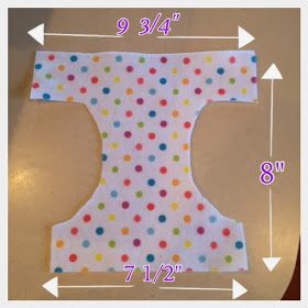 an image of a sewing pattern for a baby's bib