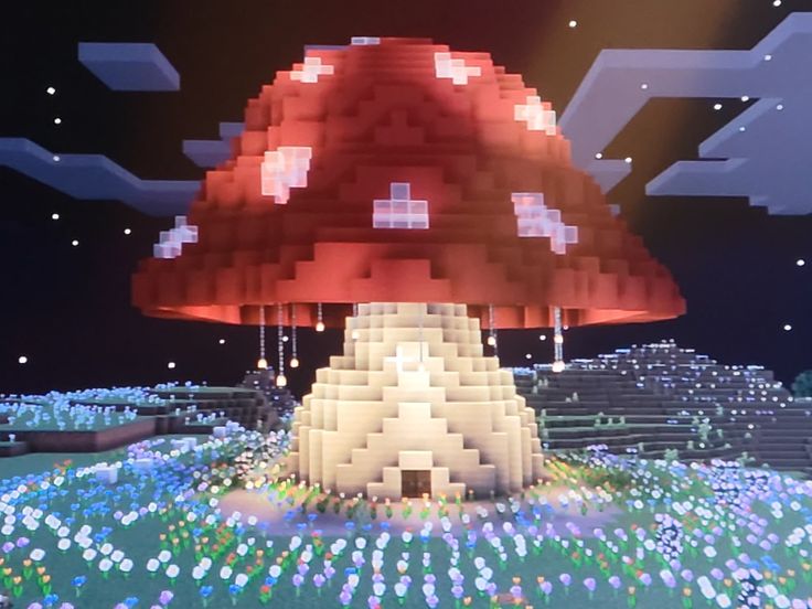 an image of a mushroom in the middle of a field