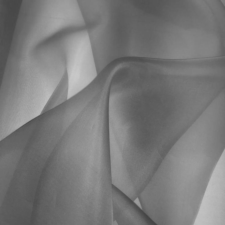 black and white photograph of sheer fabric