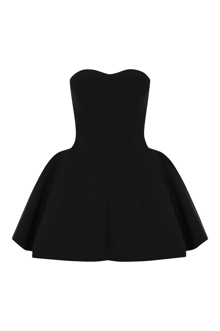 Our mini drape dress exudes elegance, featuring a fitted bodice and voluminous godet accents along the side seams.  Fitted bodice  Voluminous godet accents on side seams  Draping fabric for an elegant look  Hidden zipper detail at the back   Materials: 90% polyester, 10% elastane  Color: Black  Made in Turkey. Materials: 90% polyester, 10% elastane  Color: Black  Made in Turkey. Mini Dress With Flats, Puffy Short Dresses, Black Engagement Dress, Voluminous Dress, Dress Outfits Party, Draping Fabric, Drape Dress, Draped Dress, Zipper Detail