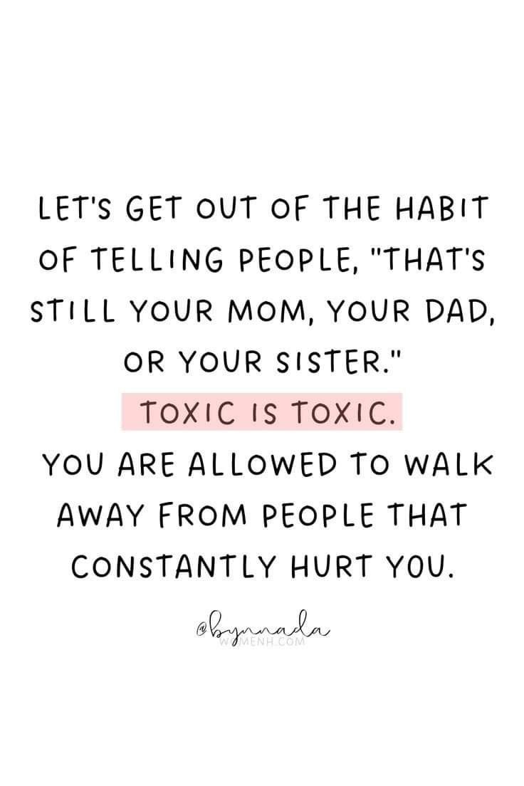 a quote that reads, let's get out of the habitt of telling people that's still you mom, your dad or your sister