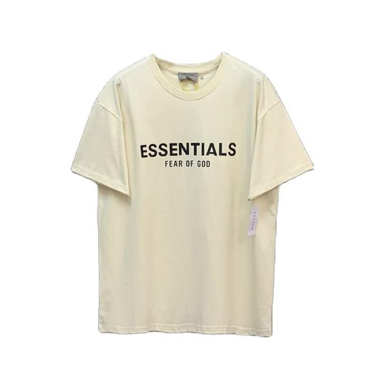 ESSENTIALS FOG Front Logo T-Shirt | The Urban Clothing Shop™ Classic Screen Print T-shirt For Streetwear, Classic Crew Neck T-shirt With Text Print, Classic Relaxed Fit T-shirt With Logo Print, Basic Crew Neck Shirt For Streetwear, Basic Streetwear T-shirt, Essential Short Sleeve Graphic T-shirt, Essential Short Sleeve T-shirt With Graphic Print, Essential Graphic Print T-shirt, Essential Graphic Print Short Sleeve T-shirt