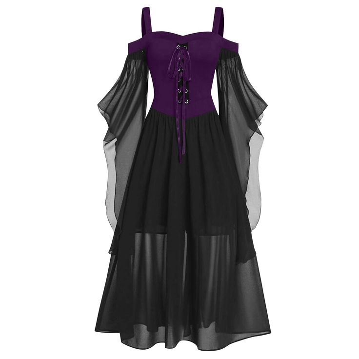 PRICES MAY VARY. halloween dress women’s halloween costumes corset dress for women women's costumes victorian dress for women womens winter dresses halloween skirt sexy plus size halloween costumes for women halloween costumes women vintage dress halloween costumes for women plus halloween customs for women goth dresses witch cape black wedding dress pumpkin costume adult plus size renaissance dress womens fall dresses 2024 bat costume women Purple 5XL halloween dresses plus size Plus Size Busin Steampunk Dress, Witch Dress, Sukienki Plus Size, Gothic Witch, Bow Tie Dress, Punk Dress, Medieval Costume, Bodice Dress, Medieval Dress