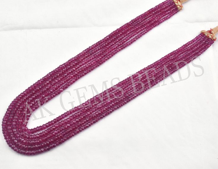 PRODUCT DETAILS: AAA Natural Red Ruby Imitation 5 Strand Faceted Rondelle Indian Beaded Jewelry For Women Necklace Jewelry Stone Name :- Red Ruby Imitation Bead Size :- 3-4mm Length :- 13 to 15 Inches Bead Shape :- Rondelle Bead Type :- Faceted Quality :- AAA (Excellent) 2. NECKLACE LENGTHS :- 1st Strands :- 13 Inches 2nd Strands :- 13.5 Inches 3rd Strands :- 14 Inches 4th Strands :- 14.5 inches 5th Strands :- 15 inches More Fine Shop Gemstones Gemstone Indian Beads Necklaces Variety Hooks :- ht Red Ruby Bead Necklaces, Red Beaded Ruby Necklace, Red Ruby Round Beaded Necklace, Red Ruby Beaded Necklace, Red Ruby Beaded Necklaces For Jewelry Making, Red Gemstone Beads Necklace For Party, Red Rondelle Beaded Necklace With Spacer Beads, Red Rondelle Jewelry With Faceted Beads, Red Ruby Gemstone Beads Necklaces