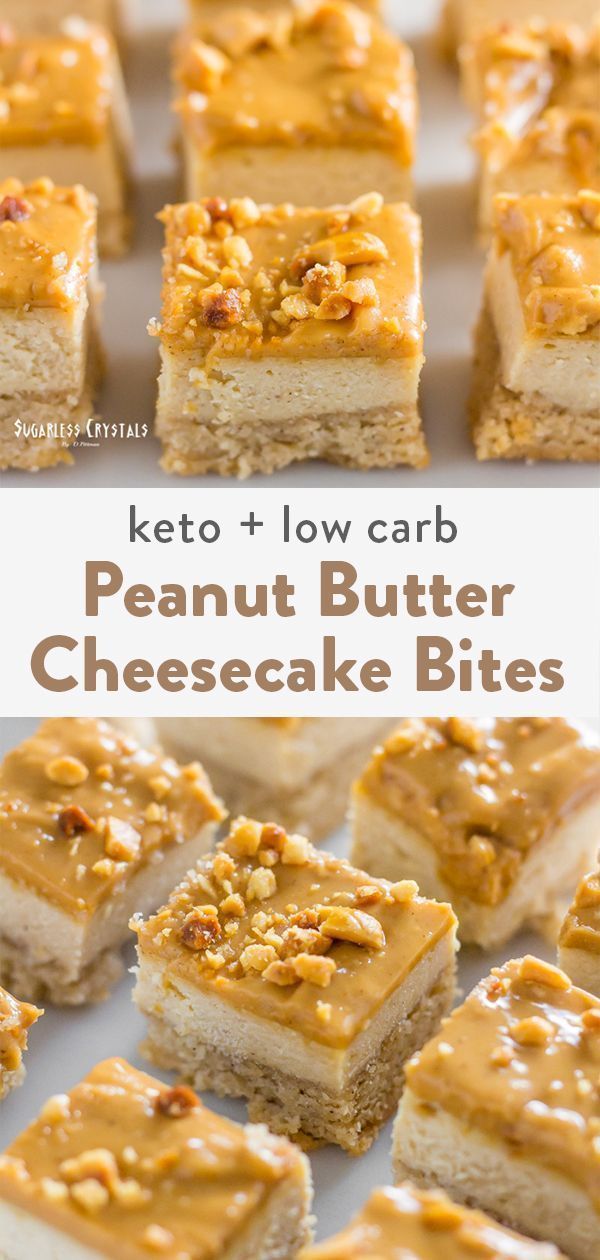 keto and low carb peanut butter cheesecake bites