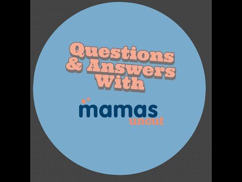 a blue circle with the words questions and answers with mamass next to it