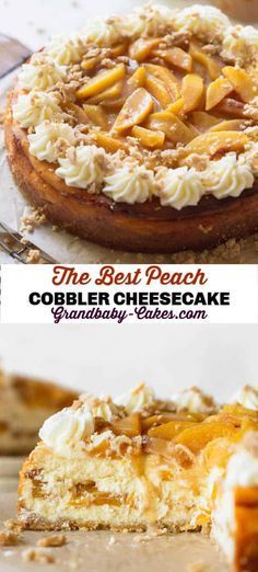 the best peach cobbler cheesecake recipe